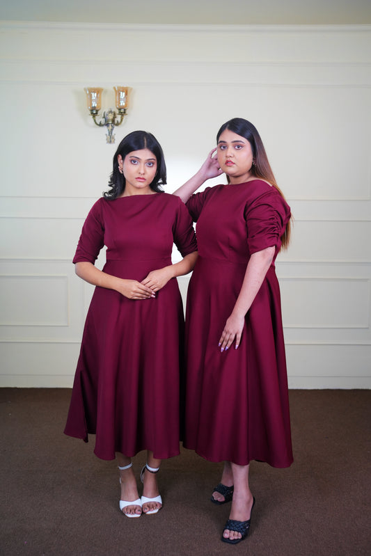 Maroon Mignon Women Dress