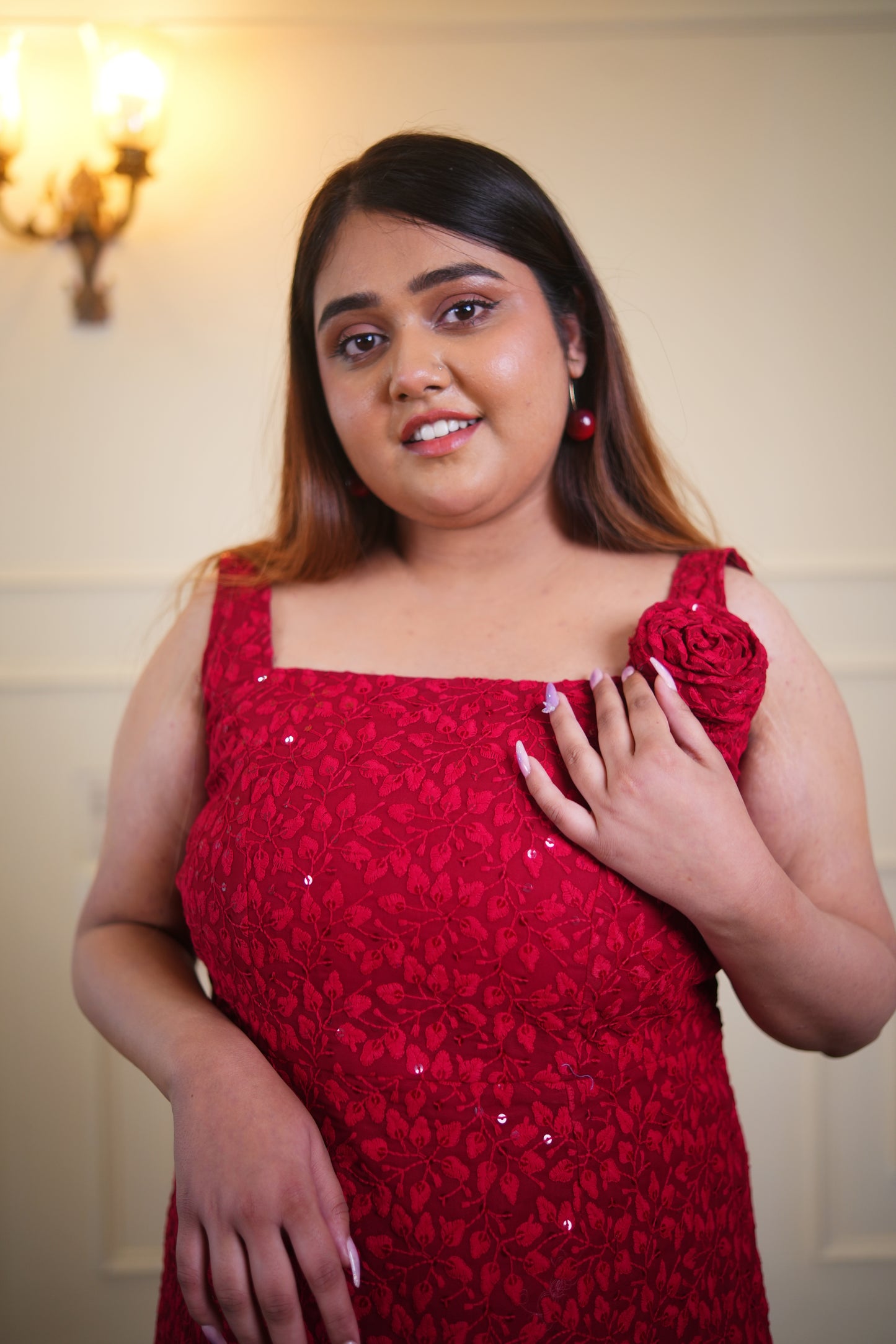 Red Rose Dress