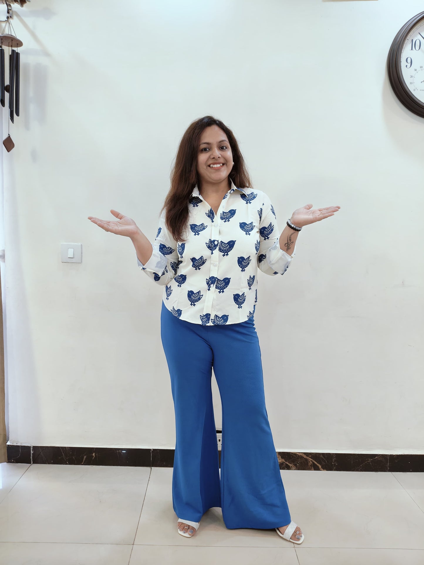 Blue Bird Shirt for Women